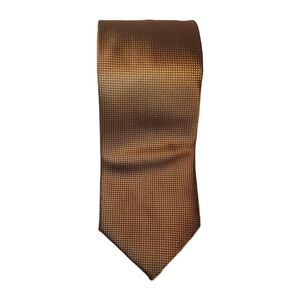 Tucci Firenze 100% Silk Men's Neck Tie Copper Colored, Textured 61"